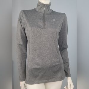 Luhta Hailluoto firstlayer slim fit half zip ski top gray size medium